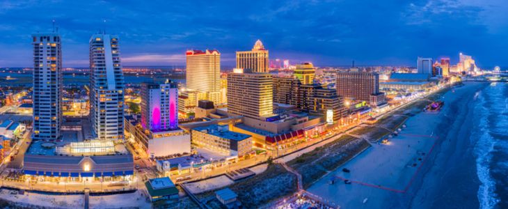 a view of the atlantic city skyline