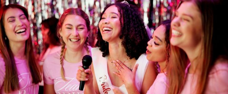 ladies at a bachelorette party