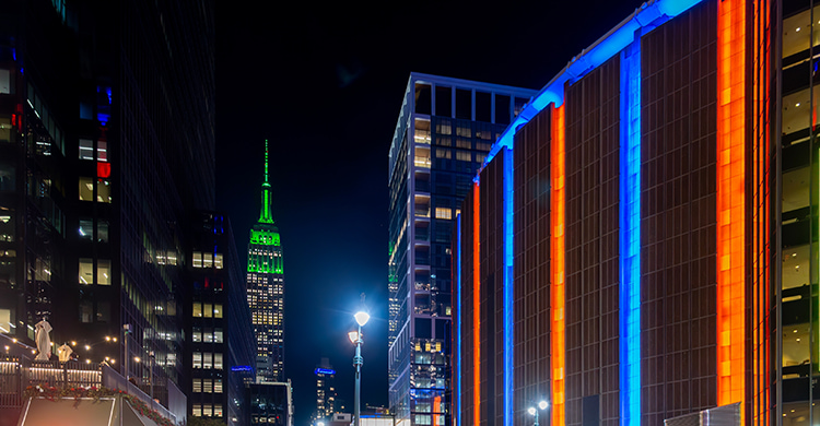 NYC Sports Venue Charter Bus Rentals in MSG